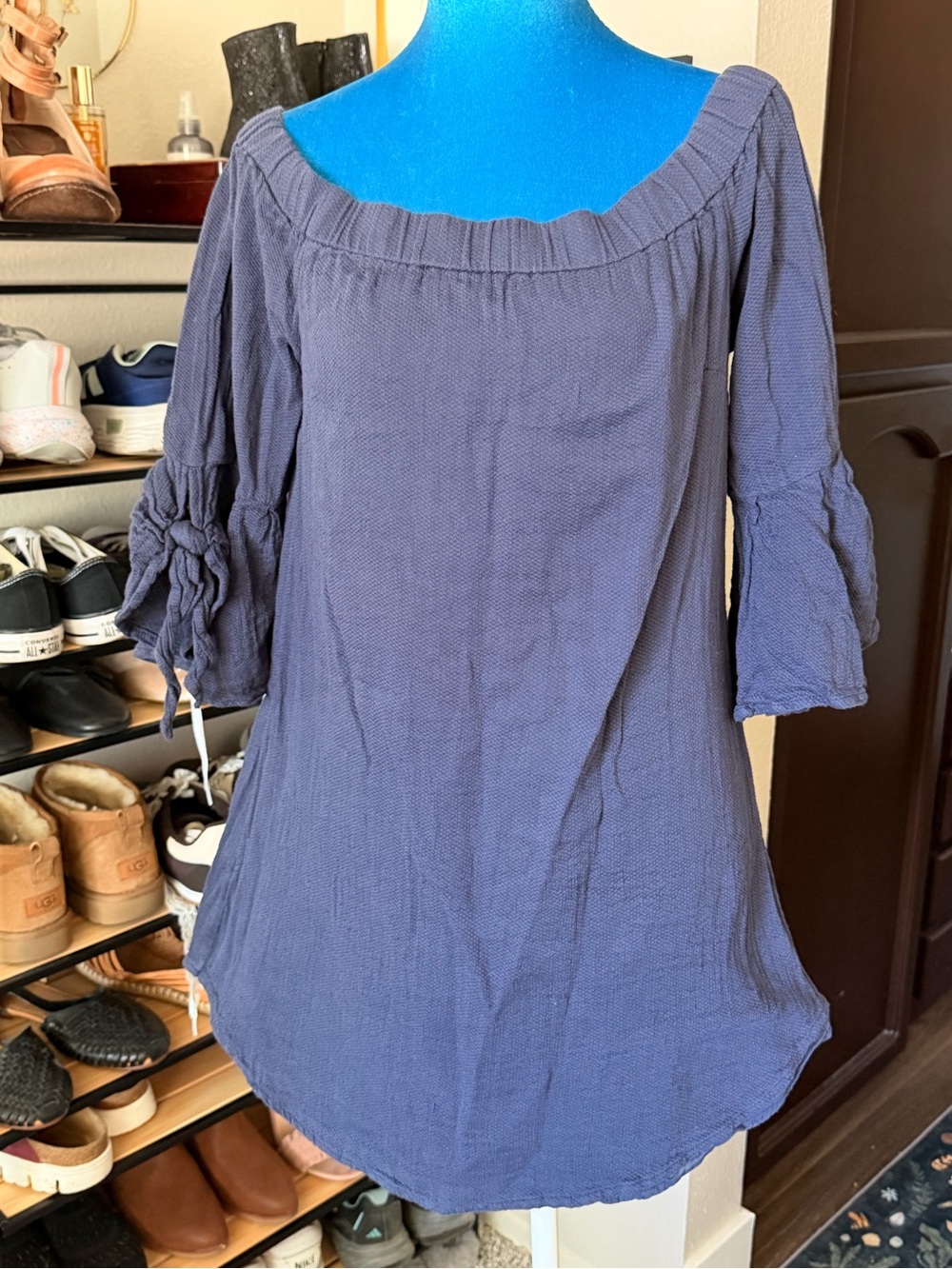 O'Neill Off Shoulder Mini Dress 100% cotton